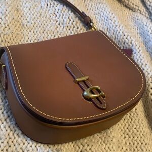 Coach Brown Leather Crossbody Bag